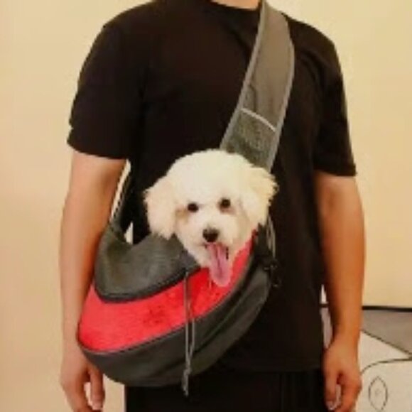 Travel Safe Sling Bag Carrier for Small Dogs Cats - Picture 1 of 4